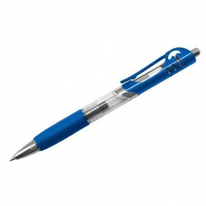 Ручка гелевая автоматическая, Berlingo, "MP gel", синяя, 0,5мм, грип
