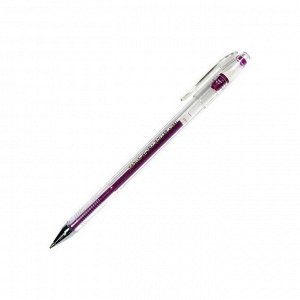 Ручка гелевая фиолетовая металлик, 0,7мм