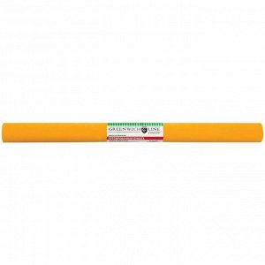 Бумага крепированная Greenwich Line, 50*250см, 32г/м2, светло-оранжевая, в рулоне