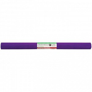 Бумага крепированная Greenwich Line, 50*250см, 32г/м2, фиолетовая, в рулоне