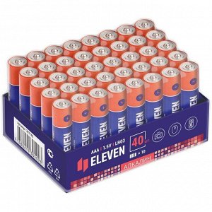 Батарейка Eleven AAA (LR03) алкалиновая, OS40, 1шт