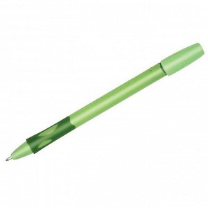 Ручка шариковая Stabilo "LeftRight" для левшей, синяя, 0,8мм, грип, зеленый корпус