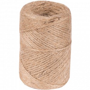 Шнур банковский джутовый, полированный, 1200текс, 100м, сменный блок