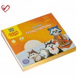 Пластилин Мульти-Пульти &quot;Енот на Аляске&quot;, 10 цветов, 150г, со стеком, картон