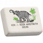 Ластик Koh-I-Noor &quot;Elephant&quot; 300/80, прямоугольный, натуральный каучук, 26*18,5*8мм, цветной