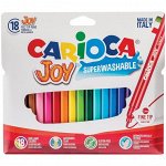 Фломастеры Carioca &quot;Joy&quot;, 18цв., смываемые, картон, европодвес