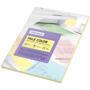 Бумага цветная OfficeSpace "Pale Color", A4, 80 г/м, 100л., (оранжевый)