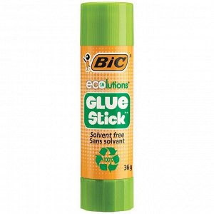 Клей-карандаш Bic "Ecolutions", 35г, с яблочным запахом
