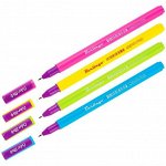 Ручка гелевая &quot;Color Stick&quot; черная, 0,5мм, корпус ассорти