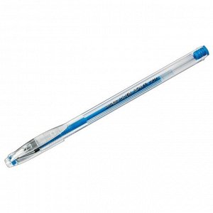 Ручка гелевая Crown "Hi-Jell Color" голубая, 0,7мм