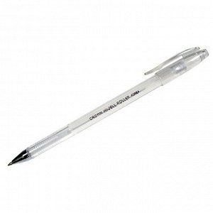 Ручка гелевая Crown "Hi-Jell Pastel" пастель белая, 0,8мм