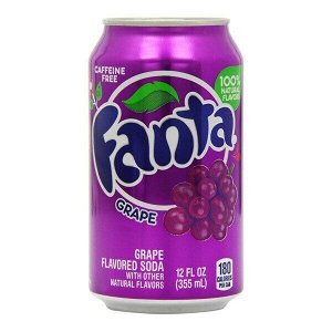 Газированный напиток Fanta Grape ж/б 355мл