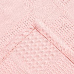 Набор кухонный Natural series: полотенце, прихватка, цвет розовый, 100% хлопок