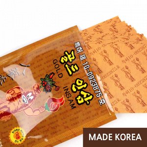 Greenon Противовоспалительный пластырь с женьшенем Orange Gold Insam
