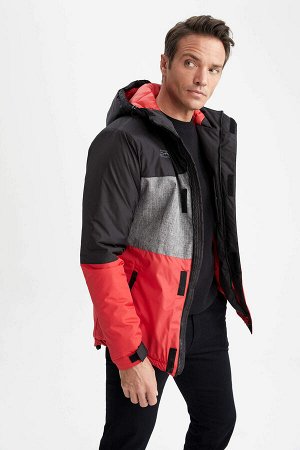 Slim Fit с капюшоном с теплоизоляцией Warmtech Водонепроницаемый ветрозащитный толстое пальто
