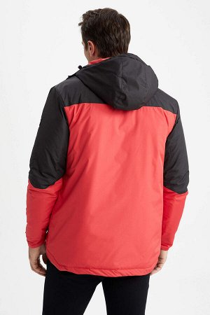 Slim Fit с капюшоном с теплоизоляцией Warmtech Водонепроницаемый ветрозащитный толстое пальто