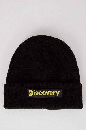 DEFACTO Мужская вязаная шапка Discovery Licensed