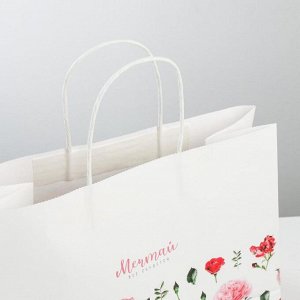 Пакет подарочный крафт, упаковка, «Мечтай», 32 х 28 х 15 см