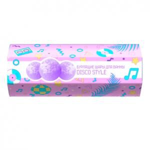 CAFE MIMI  Набор подарочный DISCO STYLE (бурлящий шар 40гр, 3 шт)