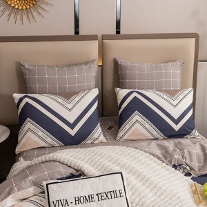 Viva home textile Комплект постельного белья Делюкс Сатин на резинке LR441