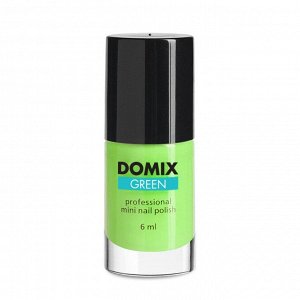 Domix Лак для ногтей, кислотно-салатовый, 6 мл