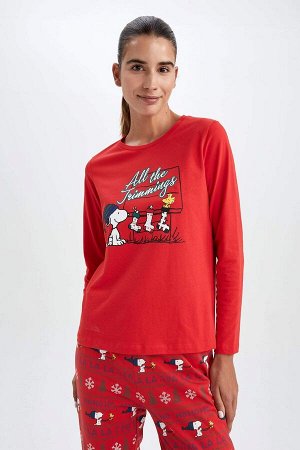 Пижамный комплект с длинным рукавом Fall In Love Regular Fit Snoopy