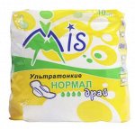 Прокладки женские с крылышками &quot;Mis&quot; ультратонкие нормал драй, 4 капли