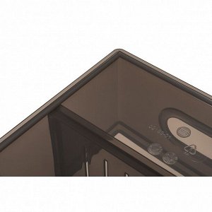 Бытпласт КОНТЕЙНЕР органайзер УНИВЕРСАЛЬНЫЙ &quot;OPTIMA&quot;, 2,65Л, 150*266*87 ММ (Коричневый)