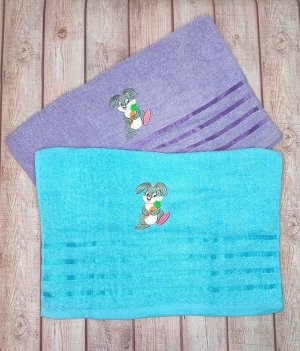 Полотенце махровое полубанное/Полотенце для рук/Новогоднее полотенце на подарок