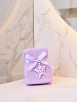 Подарочное полотенце Arya 30X30 4 Пр. Poly Лиловый.