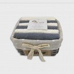 АКЦИЯ   Подарочное полотенце Arya 30X30 6 Пр. Home Grey Экрю, Серый