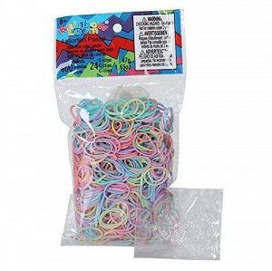 Резиночки для плетения браслетов RAINBOW LOOM, микс Пастель