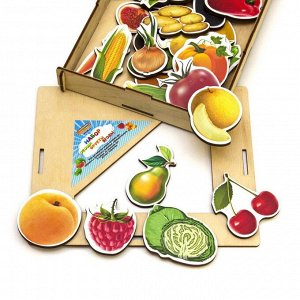 Набор WOODLANDTOYS 111401 Овощи, фрукты, ягоды (дер.коробка)