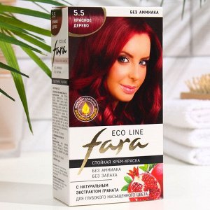Краска для волос FARA Eco Line 5.5 красное дерево, 125 г