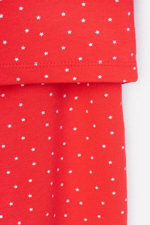 Пижама детская Crockid К 1591 мелкие звездочки на красном