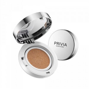 СС-крем кушон PRIVIA All In One C.C Cushion SPF50 с запасным блоком