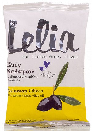 Оливки с косточкой Каламата в оливковом масле LELIA 275г
