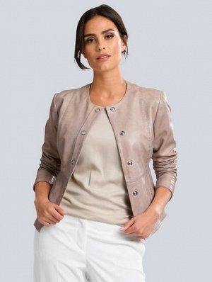 бренд  Alba Moda кожаный пиджак