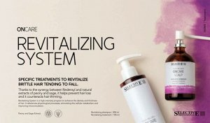 Шампунь 200мл Selective ON CARE SCALP Revitalizing Shampoo для ревитализации хрупких волос склонных к выпадению