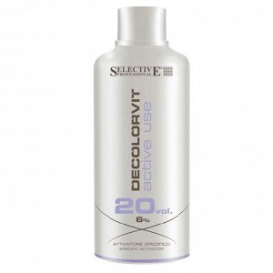Окисляющая эмульсия - активатор 6% 750мл Selective DECOLORVIT ACTIVE USE для окрашивания волос