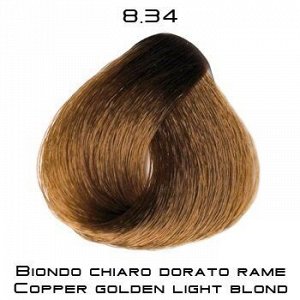 Крем - краска для волос 8-34 Selective COLOREVO светлый блондин золотисто-медный, 100мл