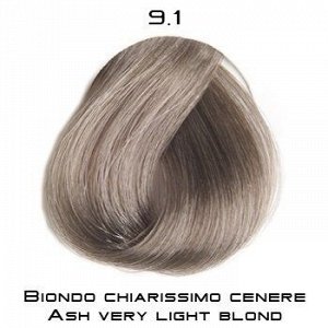 9-1 Крем - краска для волос Selective COLOREVO очень светлый блондин пепельный, 100мл