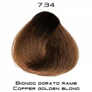 7-34 Крем - краска для волос Selective COLOREVO блондин золотисто-медный, 100мл
