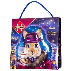 чай HILLTOP сумка/игрушка 'Елочная игрушка' Королевское Золото ж/б 50 г 1/18