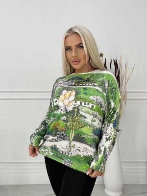 Кофта женская. Состав: 60% соттон + 25% polyester + 15% nylon