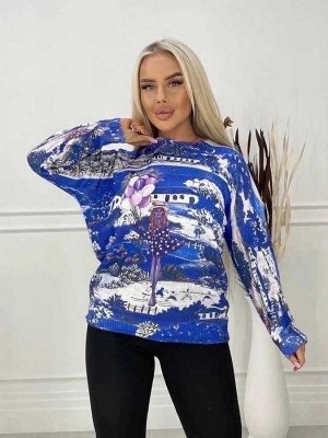 Кофта женская. Состав: 60% соттон + 25% polyester + 15% nylon