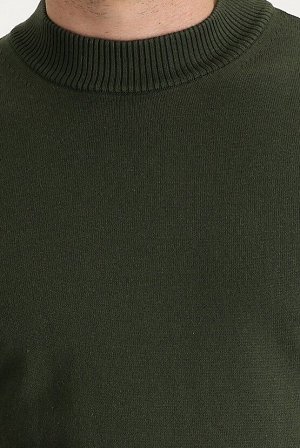 Kiğılı Трикотажный свитер средней посадки цвета хаки с воротником Бато