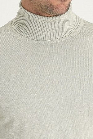 Трикотажный свитер классического кроя с водолазкой Stone