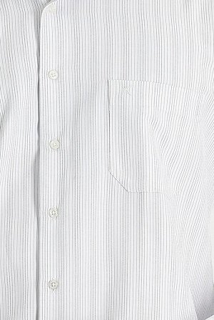 Kiğılı Темно-синяя классическая рубашка в полоску с длинным рукавом