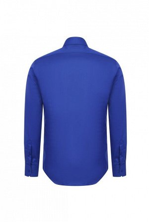 Синяя классическая рубашка Sax Slim Fit Non Iron с длинным рукавом